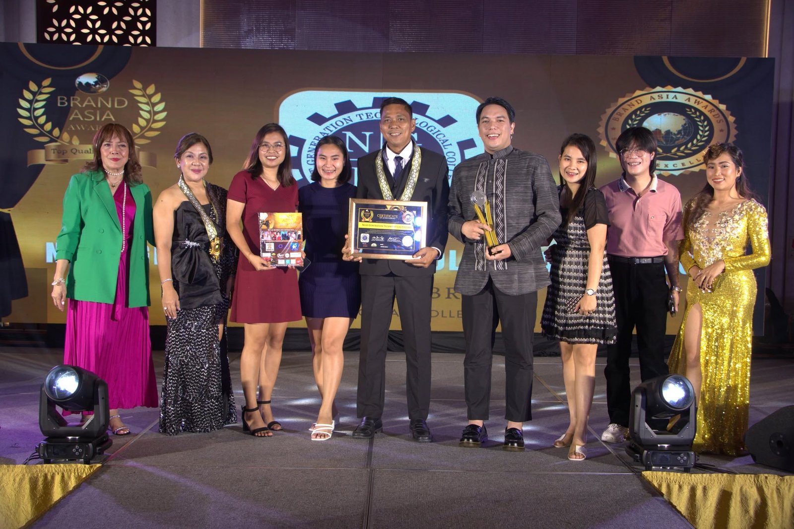 NGTC representatives with the Brand Asia Award
